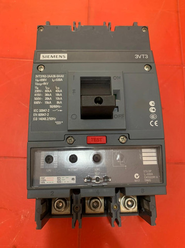 Breaker 3x630 Amperio Siemens Original 