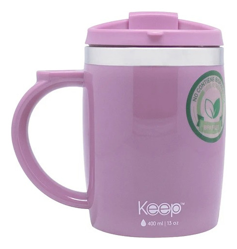 Mug  Taza Tazon Termico Termo Keep Colores 400 Ml