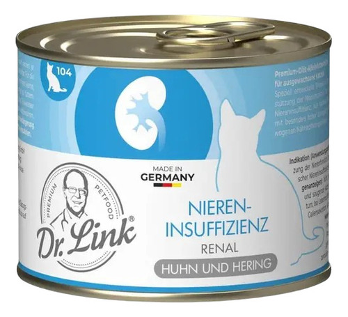 Lata Dr. Link Para Gato Renal 200 Grs.