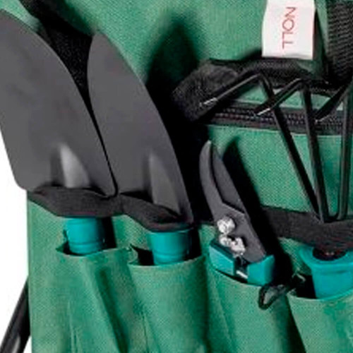 Kit Para Jardinagem 8 Peças Com Banquinho - Noll