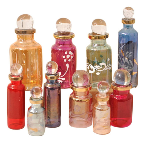 Mini Botellas De Vidrio Vacías, Perfumes, Aceites Esenciales