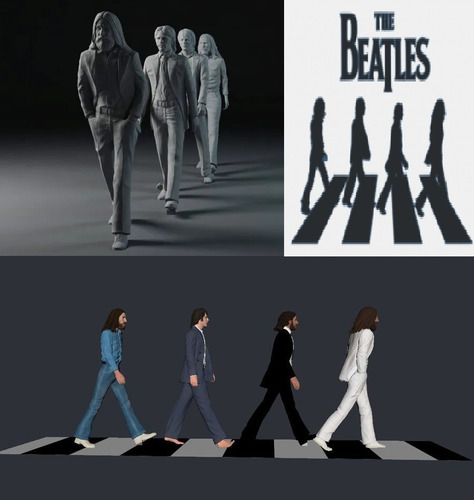 The Beatles Abbey Road Archivo Stl Para Impresion 3d