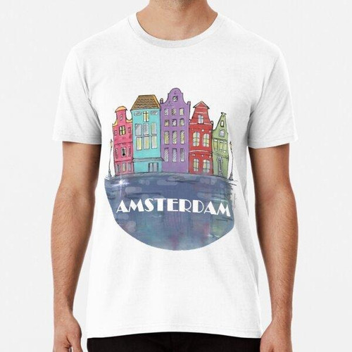 Remera Edificio De Amsterdam Algodon Premium