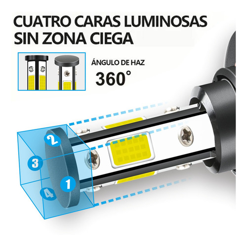 Faros Led Antiniebla Para Mazda 6 2011-2013