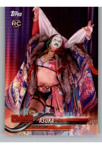 Coche Deportivo Topps Wrestling Wwe 10 Asuka Rookie Card Raw