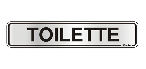 Placa S.al. 05x25 Toilette  C210382