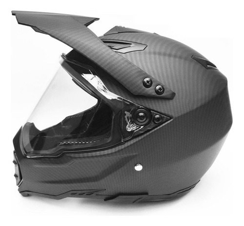 Casco De Abs For Hombre, Visera De Lente De Cara Completa