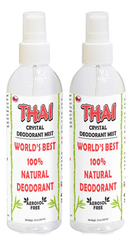 Paquete De 2 Desodorante Tailandes De Niebla De Cristal (8 O