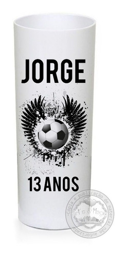 100 Copo Personalizado - Long Drink 320ml - Futebol
