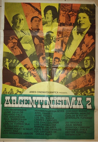 Argentinisima 2/poster Gigante De Cine Original!!!!