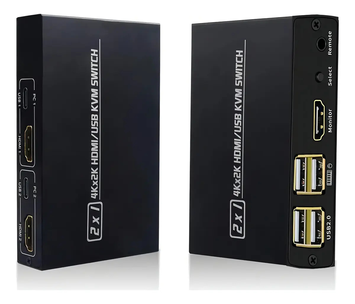 Chaveador HDMI USB KVM 2 Portas KNUP 4K Para PC e Monitor
