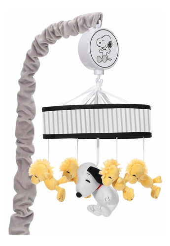 Lambs & Ivy Classic Snoopy - Cuna Musical Para Beb, Color Ne