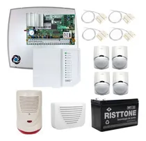 Comprar Kit Alarma Dsc 585 4 Sensores Batería Sirena Int + Exterior