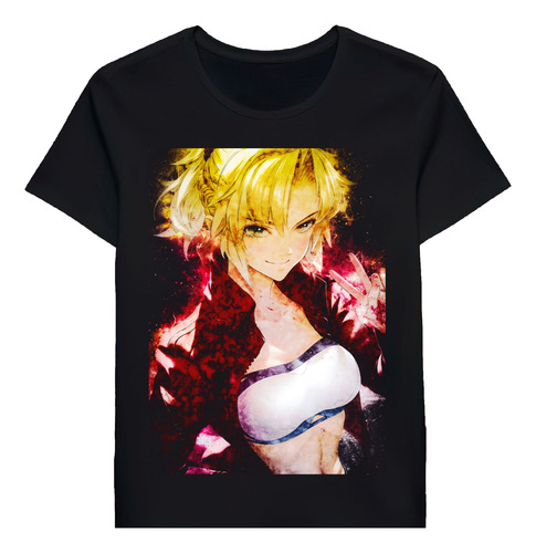 Remera Red Saber Noble Phantasm Mordred Fate Grand 83028880