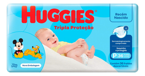Fraldas Huggies Tripla Proteção P