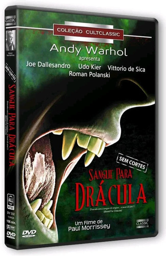 Sangue Para Drácula - Dvd - Joe Dallesandro - Udo Kier