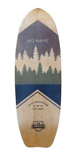 Tabla Cruiser No Name Surf Skate Fish Tail 9,5 X29 Pine Tree