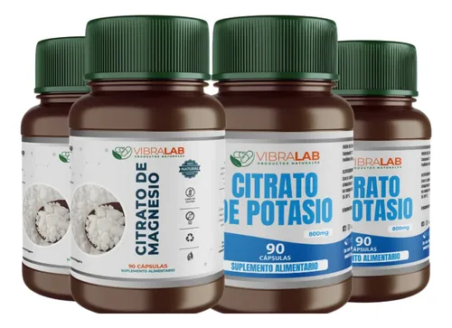comprar Pack 2 Citrato Magnesio  + 2 Citrato Potasio (360 Cápsulas) 