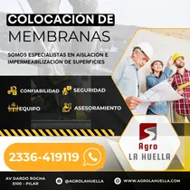 Comprar Mano De Obra Colocación Membrana Asfaltica - Agro La Huella