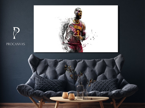 Cuadro Ornamental Minimalista De Lebron James Para Recamara