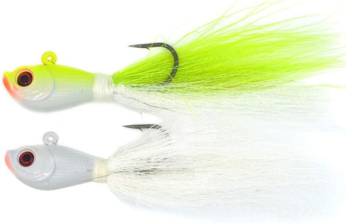 2 Piezas/lote 2 Oz / 3oz/4oz/6oz/8oz Bucktail Jig Agua Salad