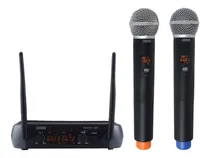 Comprar 2 Microfonos Inalambricos Uhf Multifrecuencia Set Dual