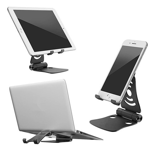 Soporte Plegable Para Celular O Tablet, De Plástico         