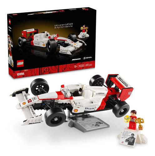 Lego Icons Auto F1 Mclaren Mp4/4 Y Ayrton Senna 10330