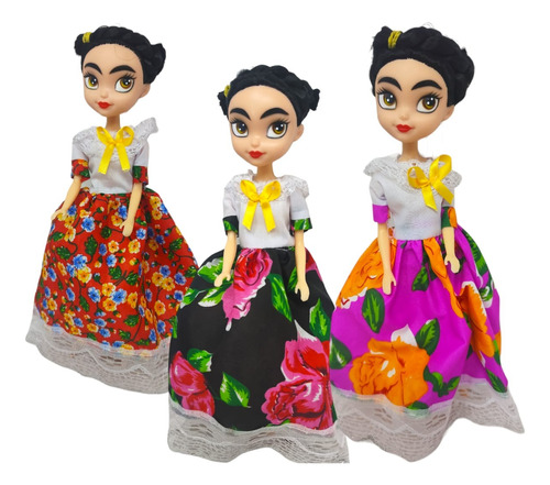 Merlina, Frida Kahlo, Lady Bug, Muñecas Mayoreo 6 Pz