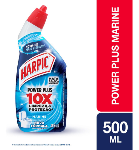 Harpic Power Plus 10X Original Marine desinfetante 500ml