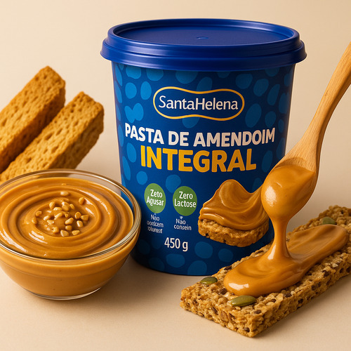 Kit 3 Pastas De Amendoim Integral Zero Açucar 450 S. Helena