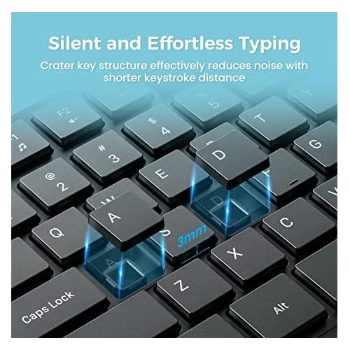 Combo De Teclado Y Ratón Inalámbricos, Teclado Y Ratã...