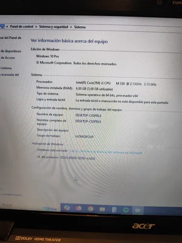 Notebook Acer Aspire 5740/5340 Intel Core I3