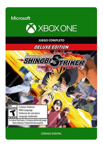 Naruto To Boruto Shinobi Striker Deluxe Xbox One Codigo