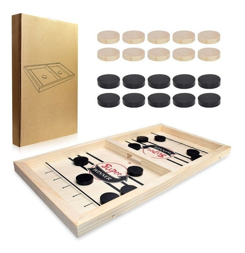 Juego De Mesa De Hockey De Madera Game Battle