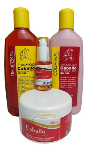 Kit Completo Shampoo Acondiconador Sin Sal + Aceite + Crema