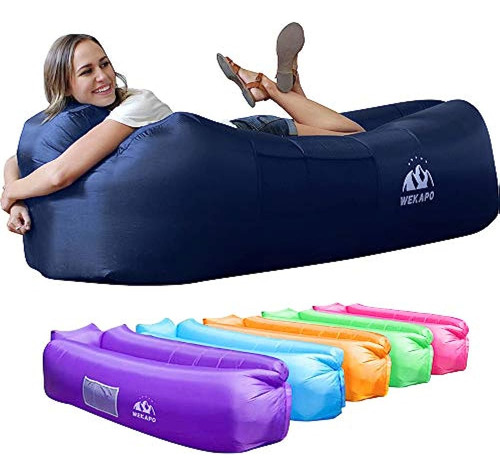 Wekapo Tumbona Inflable Sofá De Aire Hamaca Portátil, Resist