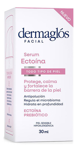 Dermaglós Ectoína Serum Facial Reafirmante Piel Sensible Todo Tipo Día