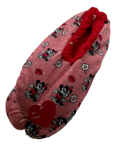 Pantunflas Disney Mickey Y Minnie Mouse Mimi 23-24 Cm Suaves