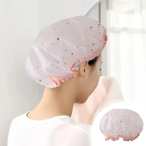 , Gorro De Ducha Reutilizable De Plástico Para Mujer, Gorro