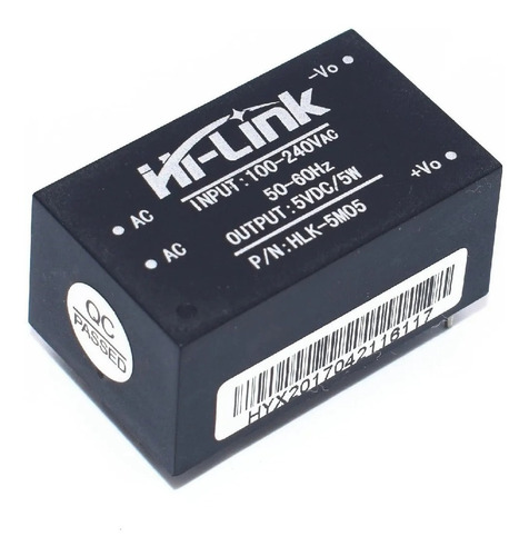 Fuente Aislada 220 V A 5 V 5 W Hlk-5m05 Hi Link - Unoelectro