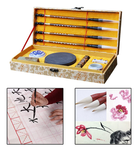 11 Juegos De Caligrafía China Tradicional, Escritura,