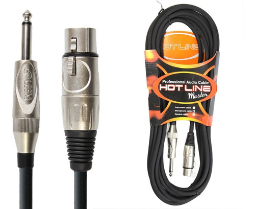 Cable Leem Microfono Instrumento Canon Xlr Plug 6 Metros