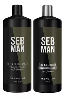 Shampoo 3 In 1 1000ml + Acondicionador Sebastian Seb Man