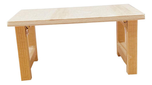 Mesa De Casa De Muñecas De Madera En Miniatura Suministros