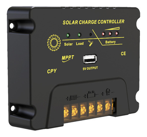 Controlador Regulador Automático De Batería Solar De 12 Volt