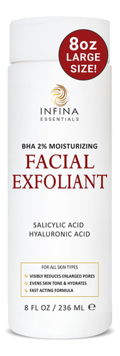 Infina Essentials Exfoliante Facial, Grande De 8 Onzas Liqui