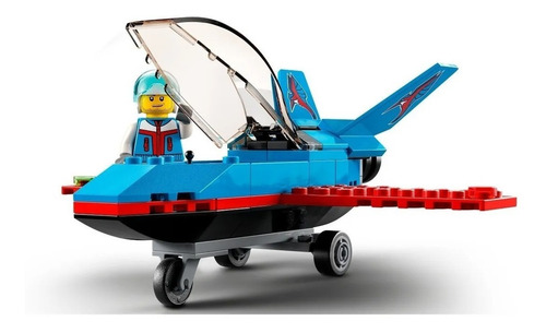 Imagen 3 de 6 de Lego City Avion Con Piloto Acrobatico 59 Pzas Bloques 60323