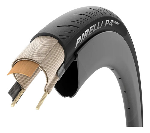 Par De Llantas Pirelli P4 Sport Bicicleta Ruta 700 Y Cámaras