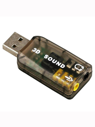 Tarjeta Sonido Externa Usb 3d Virtual Dj Sin Microfono Emn